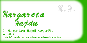 margareta hajdu business card